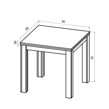 Išskleidžiamas valgomojo stalas ZARO ąžuolas artisan/juoda