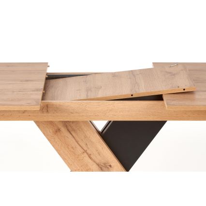 Ištraukiamas valgomojo stalas DROM 130/175x85 cm Wotan ąžuolas/juodas