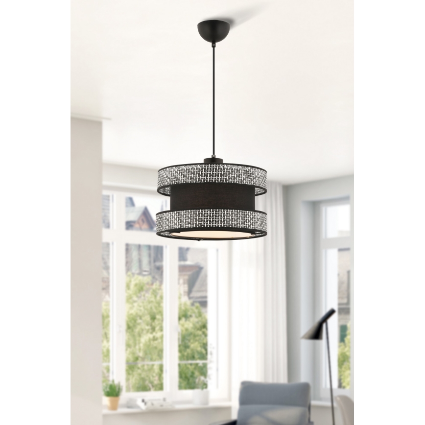 Įsukamas šviestuvas HALO 1xE27/60W/230V juodas/pilkas