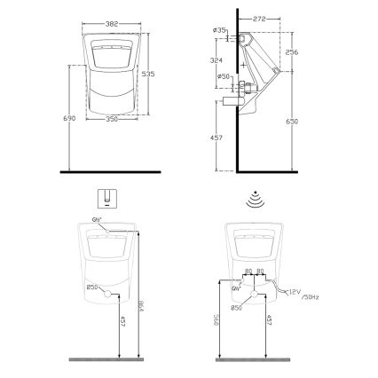 Isvea - pisuaras PURITY baltas