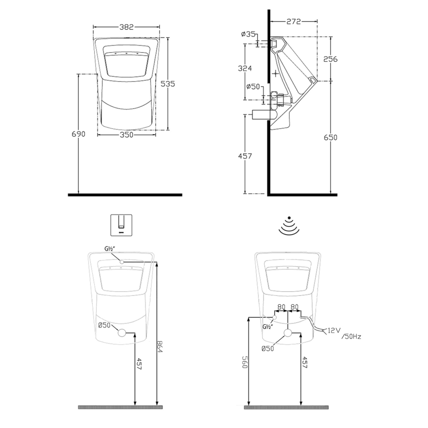 Isvea - pisuaras PURITY baltas