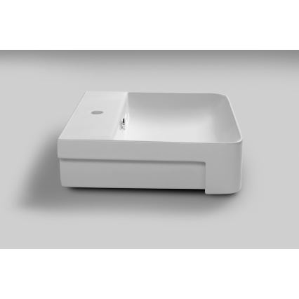 Isvea - Pusiau įleidžiamas praustuvas SOTT AQUA 59x49 cm keramika/balta