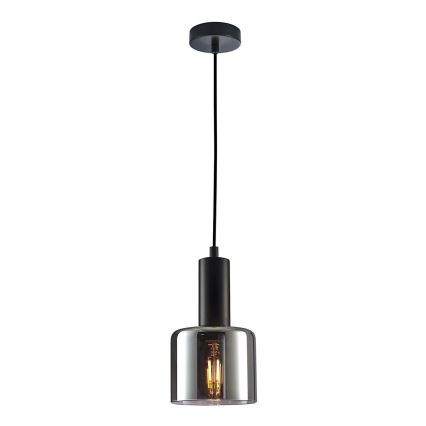 ITALUX - Atsarginis stiklas šviestuvui SANTIA E27, skersmuo 12 cm, dūminės juodos spalvos