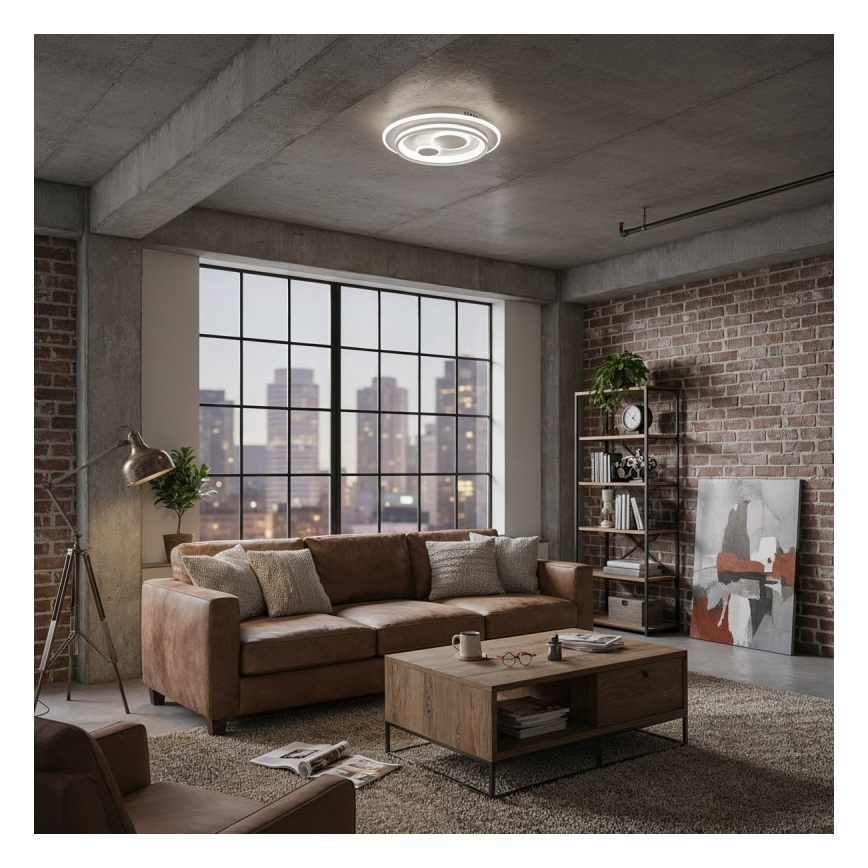 ITALUX - reguliuojamas LED lubinis šviestuvas PARCO LED/55W/230V 3000-6500K Ø 50 cm baltas + nuotolinis valdymas