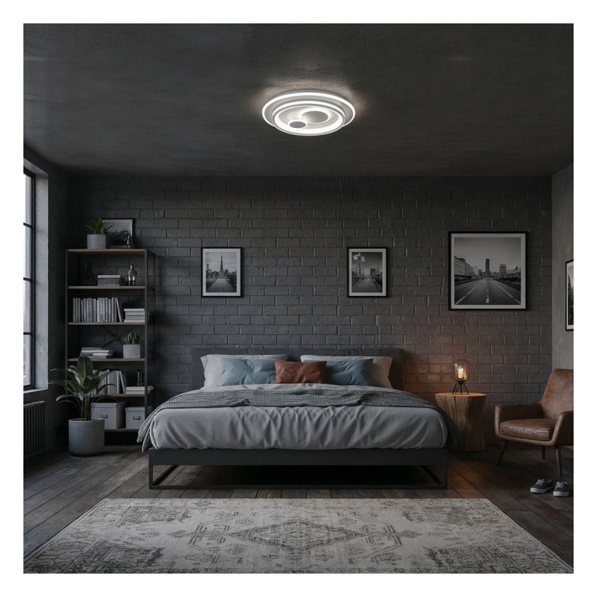 ITALUX - reguliuojamas LED lubinis šviestuvas PARCO LED/55W/230V 3000-6500K Ø 50 cm baltas + nuotolinis valdymas