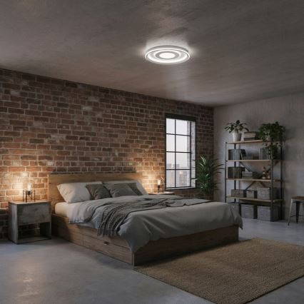 ITALUX - reguliuojamas LED lubinis šviestuvas SIMNI LED/55W/230V 3000-6500K Ø 50 cm baltas + nuotolinio valdymo pultas