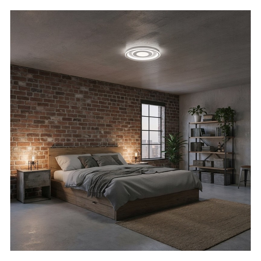 ITALUX - reguliuojamas LED lubinis šviestuvas SIMNI LED/55W/230V 3000-6500K Ø 50 cm baltas + nuotolinio valdymo pultas