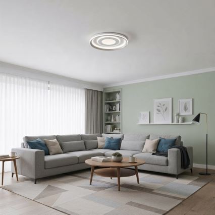 ITALUX - reguliuojamas LED lubinis šviestuvas SIMNI LED/55W/230V 3000-6500K Ø 50 cm baltas + nuotolinio valdymo pultas