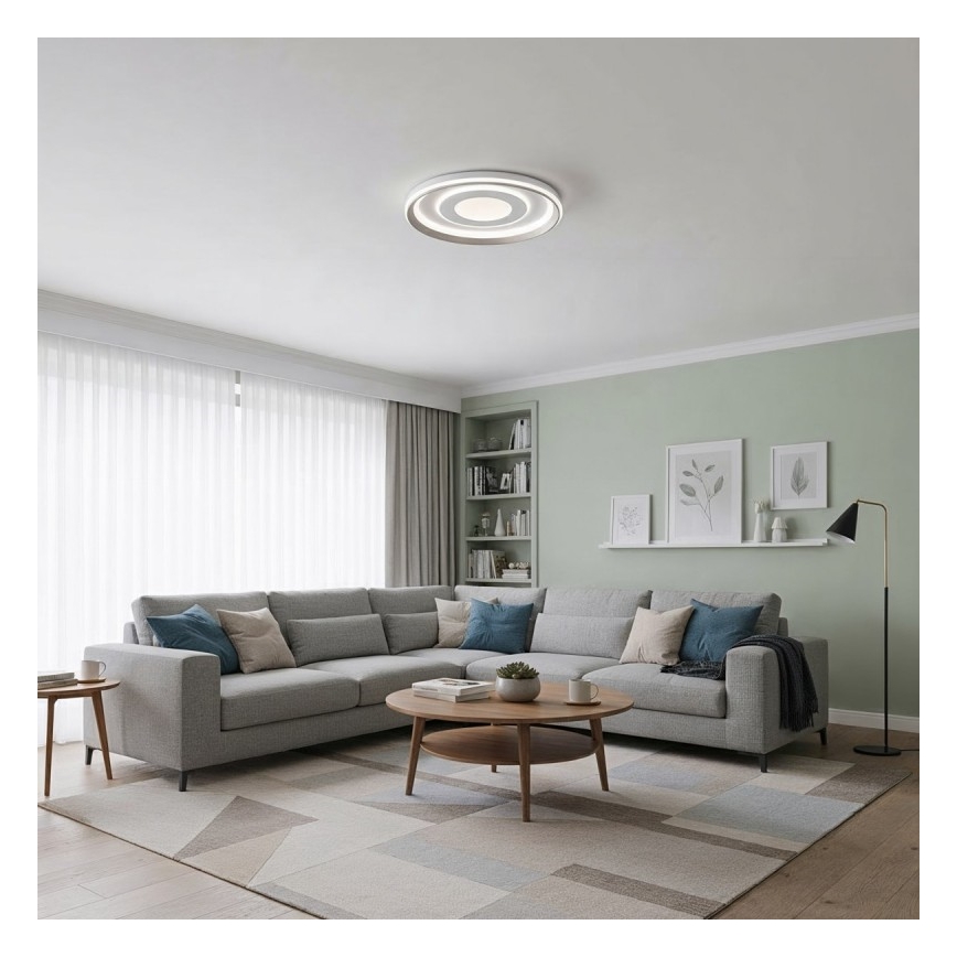 ITALUX - reguliuojamas LED lubinis šviestuvas SIMNI LED/55W/230V 3000-6500K Ø 50 cm baltas + nuotolinio valdymo pultas