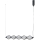 ITALUX - LED liustra ant laido SEVILLA LED/25W/230V 3000K juoda