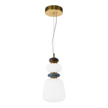 ITALUX - LED pakabinama liustra ant troselio EVANS LED/12W/230V 3000K auksinė/balta