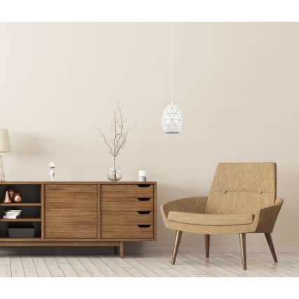 ITALUX - Pakabinamas sietynas HARLEY 1xE27/40W/230V balta