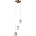 ITALUX - Pakabinama liustra su laidu TORNO 3xE14/40W/230V auksinė
