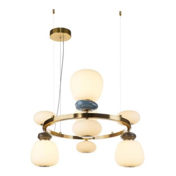 ITALUX - pakabinamas LED šviestuvas ant troselio EVANS LED/33W/230V 3000K auksinis/mėlynas/rudas