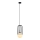 ITALUX - Pakabinamas sietynas MATTY 1xE27/40W/230V diametras 15 cm juoda