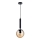 ITALUX - Pakabinamas sietynas RAVENA 1xE27/10W/230V juoda