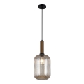 ITALUX - Pakabinamas šviestuvas ant laido ANTIOLA 1xE27/40W/230V skersmuo 20 cm, bronzos spalva