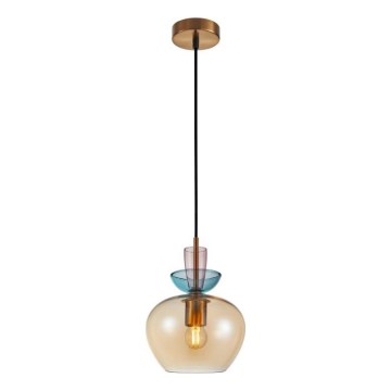 ITALUX - Pakabinamas šviestuvas ant laido FANDA 1xE27/40W/230V auksinė/dūminė smėlinė