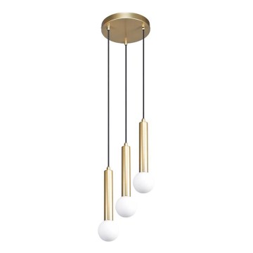 ITALUX - Pakabinamas šviestuvas ant laido FILANO 3xG9/5W/230V auksinis