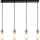 ITALUX - Pakabinamas šviestuvas ant laido SANTOS 4xG9/40W/230V juodas