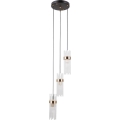 ITALUX - Pakabinamas šviestuvas ant troselio TARASO 3xE14/40W/230V juoda/auksinė