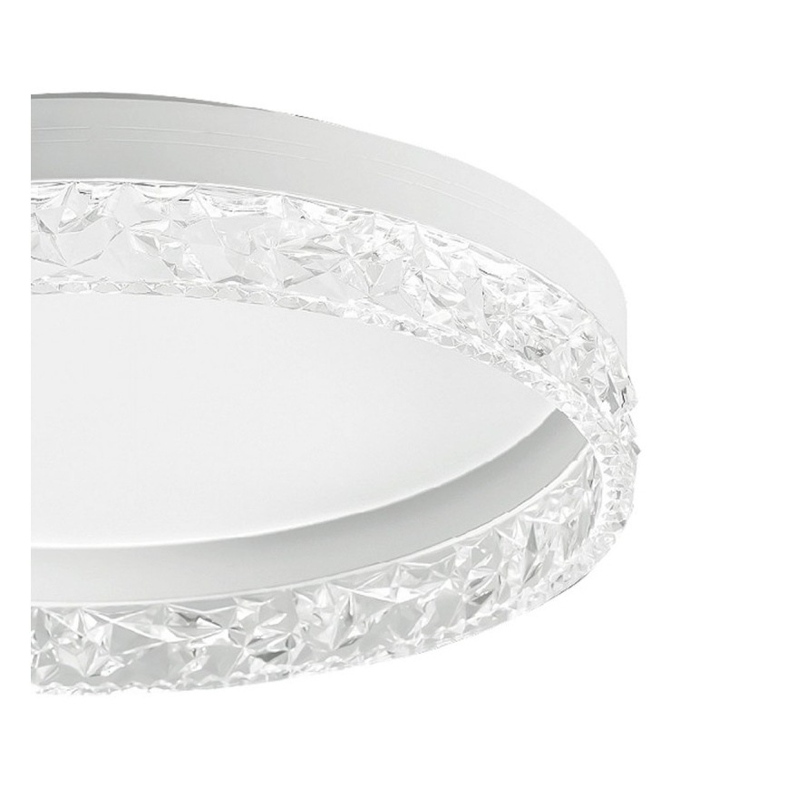 ITALUX - reguliuojamas LED lubinis šviestuvas RANTE LED/58W/230V 3000-6500K, skersmuo 50 cm, baltas + nuotolinis valdymas