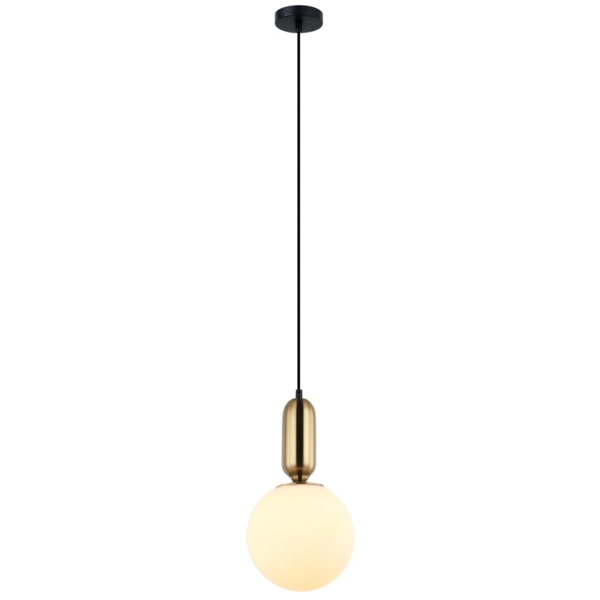 ITALUX - Pakabinamas sietynas ALDEVA 1xE27/40W/230V diametras 20 cm juoda/bronza