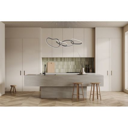 ITALUX - LED pakabinamas šviestuvas ant laido FONTE LED/60W/230V 3000/4000/6000K juodas