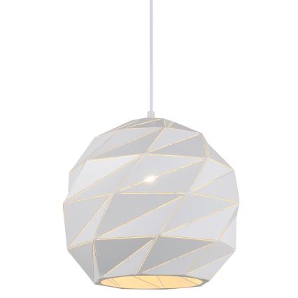 ITALUX - Pakabinamas sietynas PALERMO 1xE27/40W/230V diametras 32 cm balta