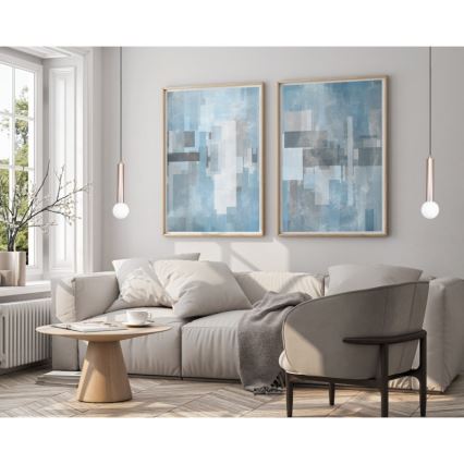 ITALUX - Pakabinamas šviestuvas su laidu FILANO 1xG9/5W/230V rožinio aukso spalvos