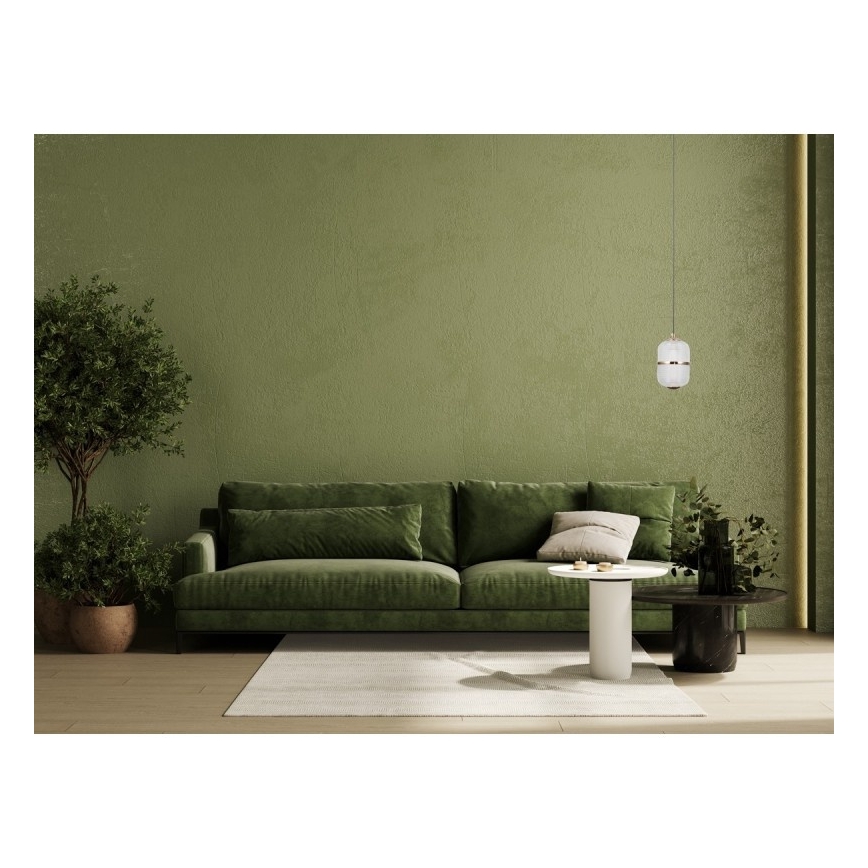 ITALUX - LED liustra ant laido ALANI LED/6W/230V 3000K juoda/auksinė