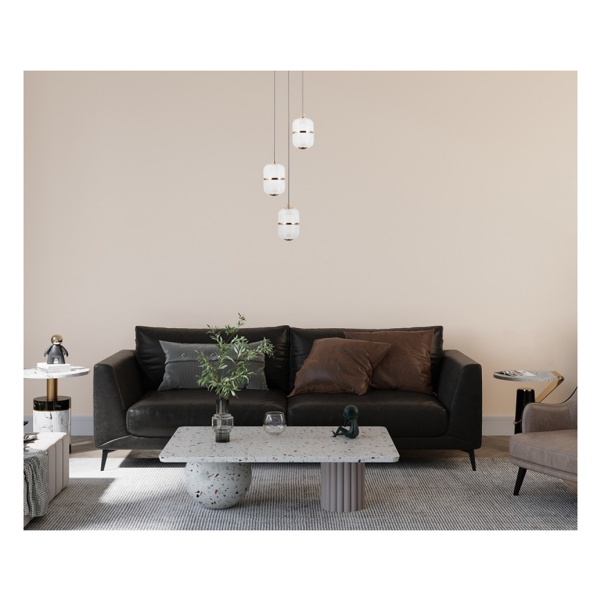 ITALUX - LED pakabinamas šviestuvas ant laido ALANI 3xLED/5W/230V 3000K auksinis