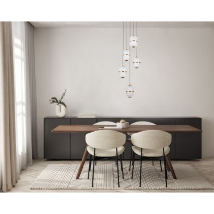 ITALUX - LED kabantis šviestuvas ant laido ALANI 5xLED/5,6W/230V 3000K auksinis