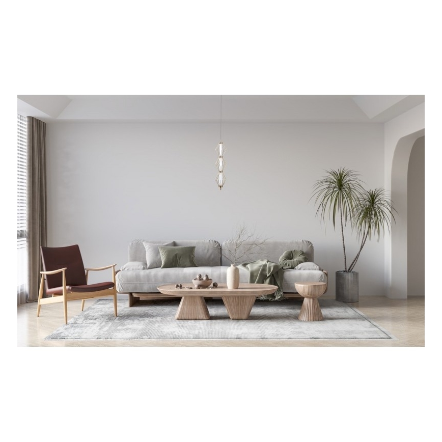 ITALUX - LED liustra ant laido SEVILLA LED/15W/230V 3000K auksinė