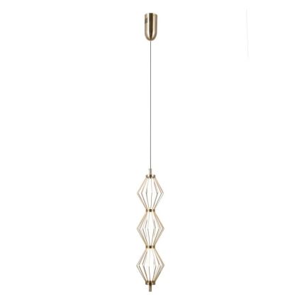 ITALUX - LED liustra ant laido SEVILLA LED/15W/230V 3000K auksinė