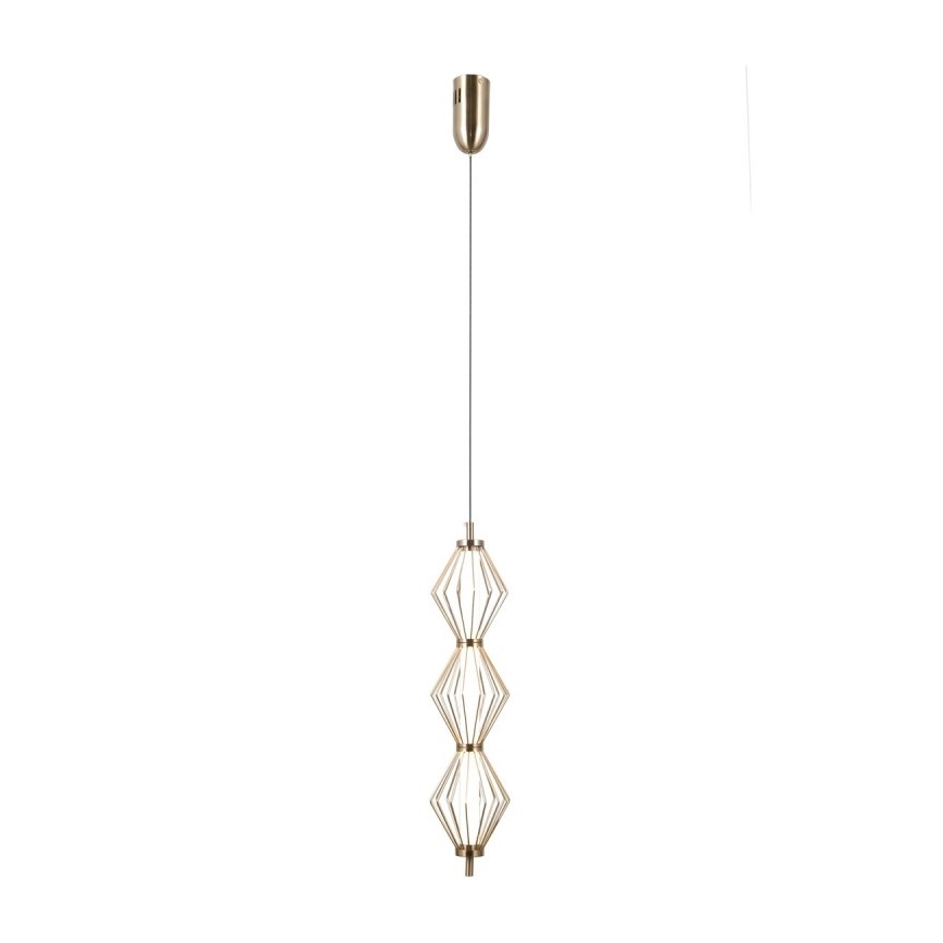 ITALUX - LED liustra ant laido SEVILLA LED/15W/230V 3000K auksinė