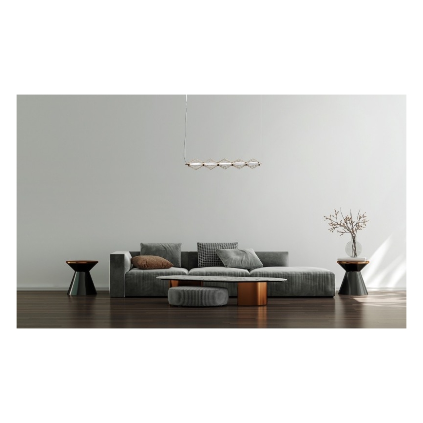 ITALUX - LED pakabinamas šviestuvas ant laido SEVILLA LED/25W/230V 3000K auksinis