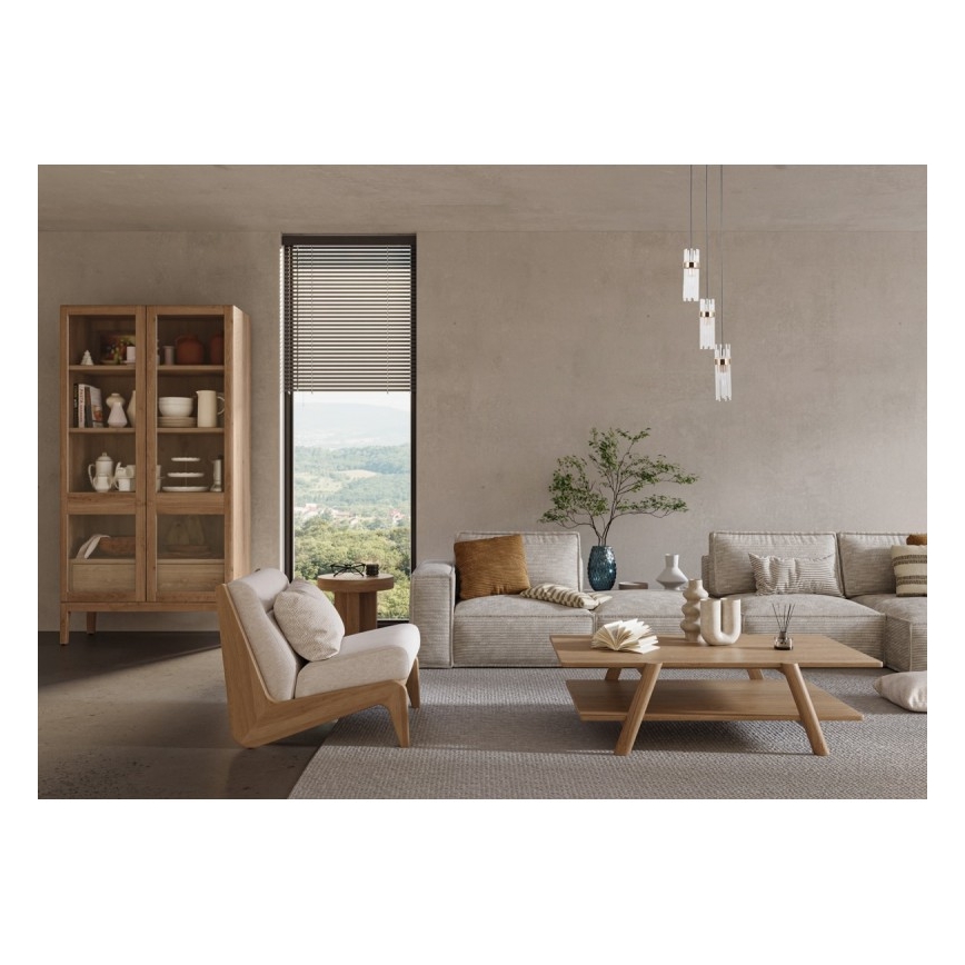ITALUX - Pakabinamas šviestuvas ant troselio TARASO 3xE14/40W/230V juoda/auksinė
