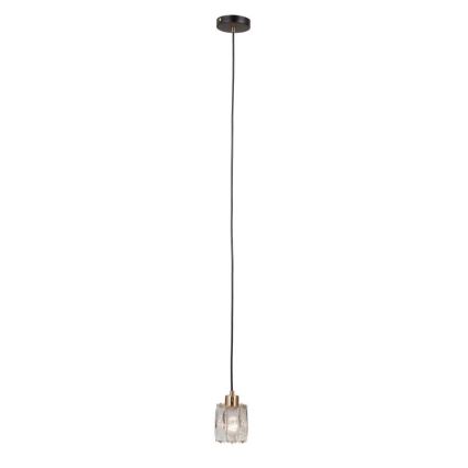 ITALUX - TORNO pakabinamas šviestuvas su laidu 1xE14/40W/230V juoda/auksinė