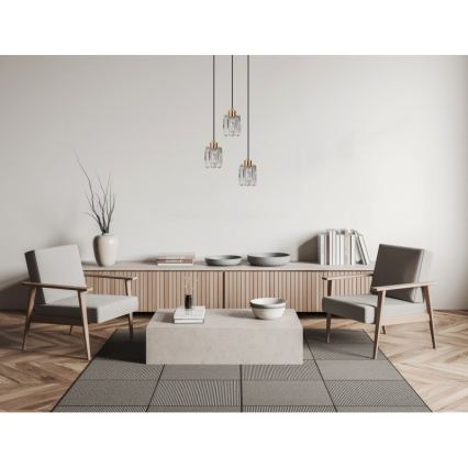 ITALUX - Pakabinama liustra su laidu TORNO 3xE14/40W/230V auksinė