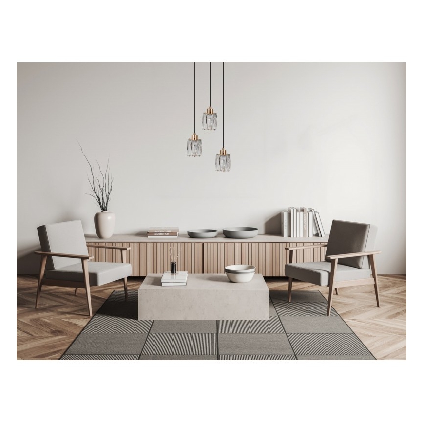 ITALUX - Pakabinama liustra su laidu TORNO 3xE14/40W/230V auksinė