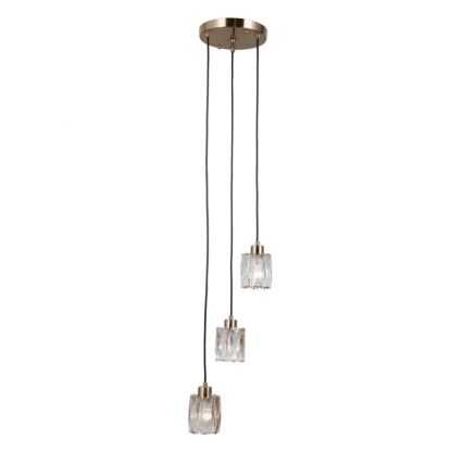 ITALUX - Pakabinama liustra su laidu TORNO 3xE14/40W/230V auksinė