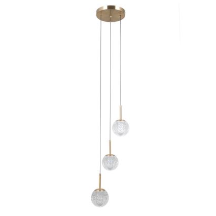 ITALUX - Liustra ant laido PADRI 3xG9/5W/230V auksinė