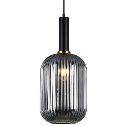ITALUX - Pakabinamas sietynas ANTIOLA 1xE27/40W/230V diametras 20 cm juoda
