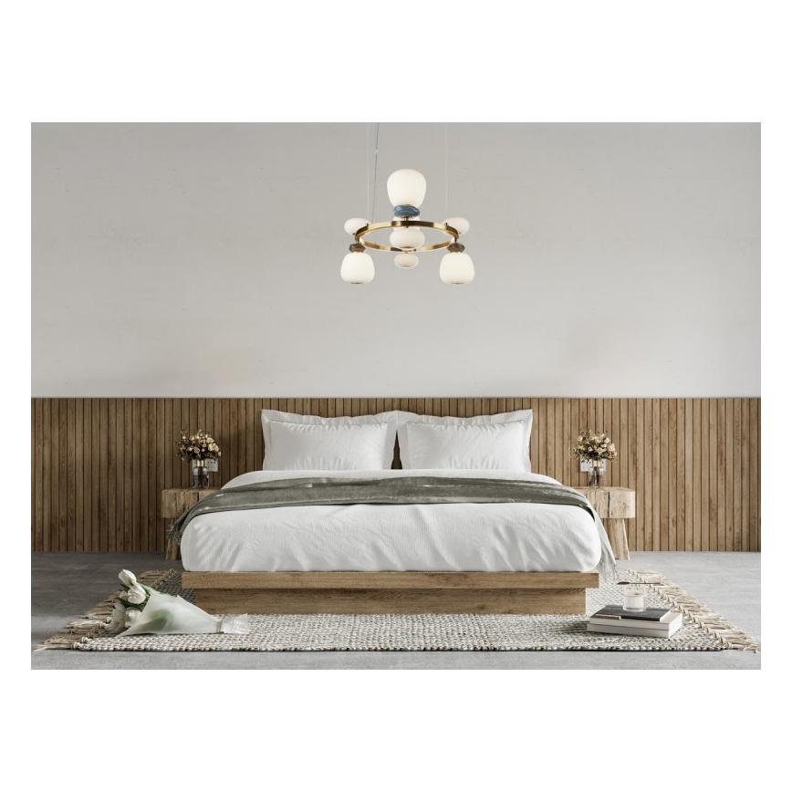 ITALUX - pakabinamas LED šviestuvas ant troselio EVANS LED/33W/230V 3000K auksinis/mėlynas/rudas
