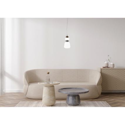 ITALUX - LED pakabinama liustra ant troselio EVANS LED/12W/230V 3000K auksinė/balta