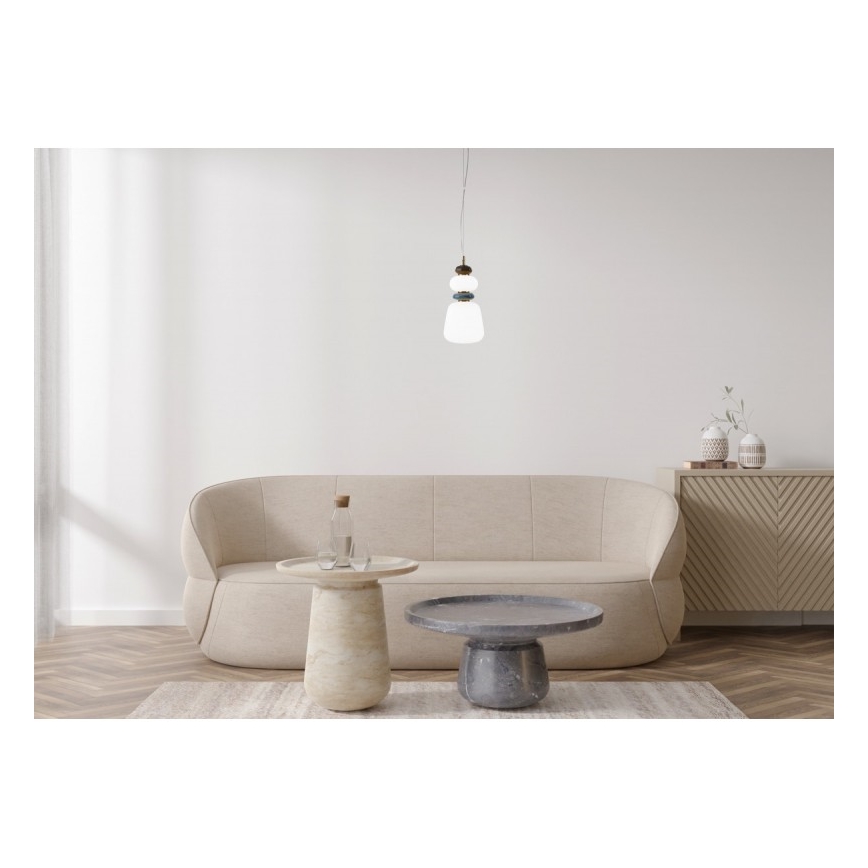 ITALUX - LED pakabinama liustra ant troselio EVANS LED/12W/230V 3000K auksinė/balta