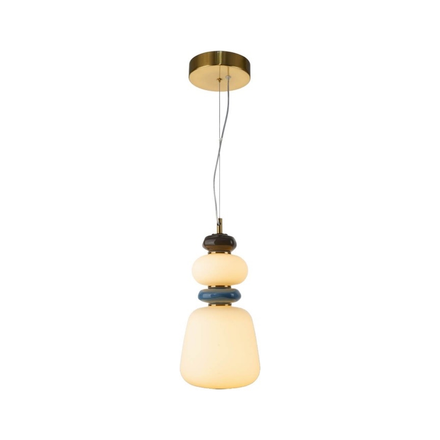 ITALUX - LED pakabinama liustra ant troselio EVANS LED/12W/230V 3000K auksinė/balta