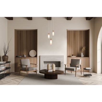 ITALUX - Pakabinama liustra SANTOS su laidu 3xG9/40W/230V auksinė