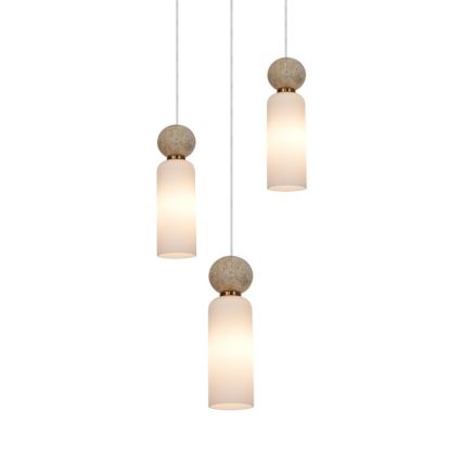 ITALUX - Pakabinama liustra SANTOS su laidu 3xG9/40W/230V auksinė